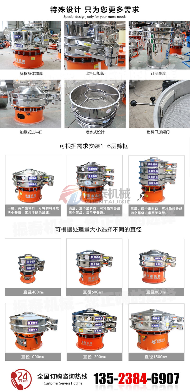 花粉振動篩型號規格